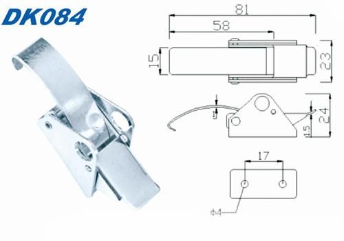Fasteners Hardware Accessories Iron Nickel Plated Lever Toggle Draw Latch Lock