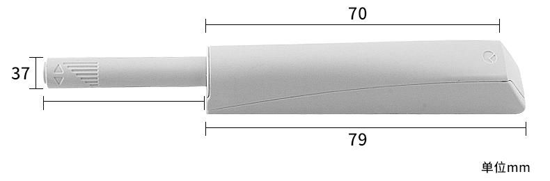 Plastic Door Damper Push Open for Cabinet