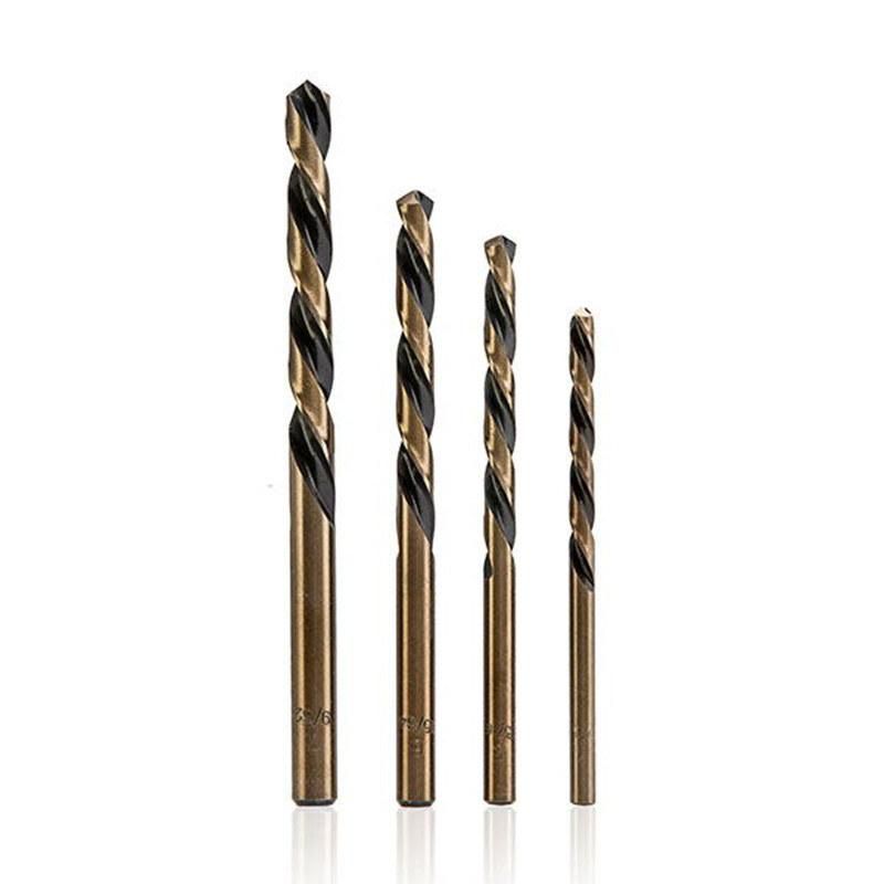 HSS Twist Drill Bit Fully Ground with Black & Amber Finish