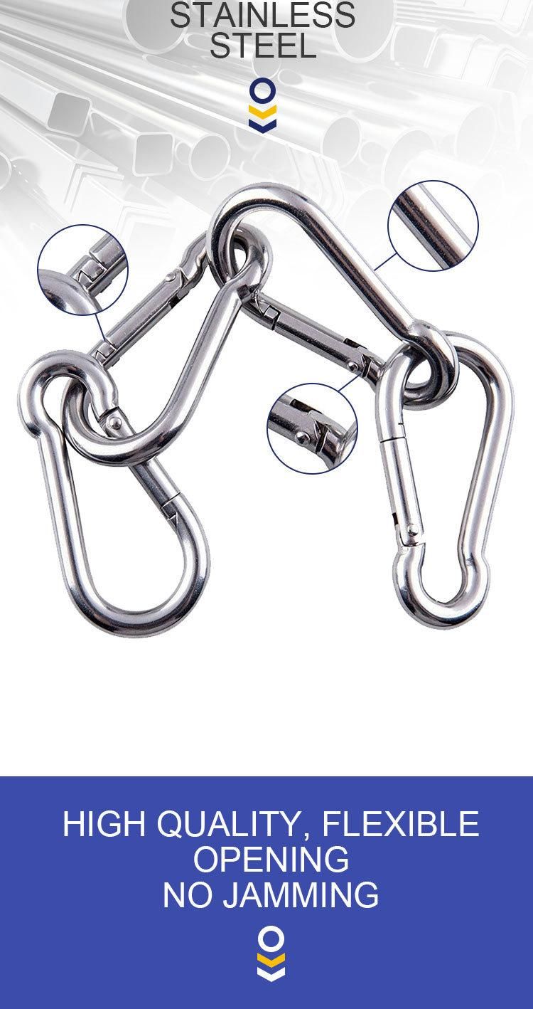 Small Spring Snap Hook Safety Rotating Climbing Mini Locking Logo Aluminum Custom Metal Carabiner Hooks