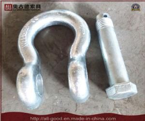 45# Steel Galvanized Forged Shackle with Square Head Pin