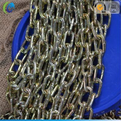 Galvanized British Type Medium Link Commercial Welded Link Chain Carbon Steel Short/Long/Medium Link Chain