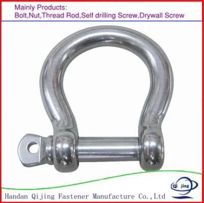 European / JIS / Us / G210 / G209 / G2130 Stainless Steel 304/316 Bow D Shackle