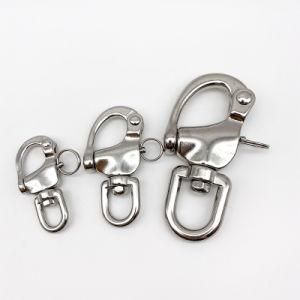 Stainless Steel 316/304 Eye Swivel Snap Shackle Eye Type Rotary Shackle