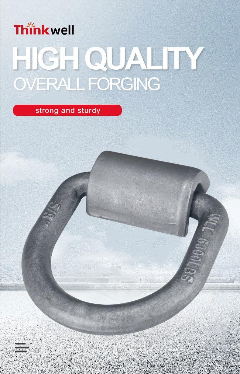 Drop Forged Galvanized Steel Weldless Ring D Ring