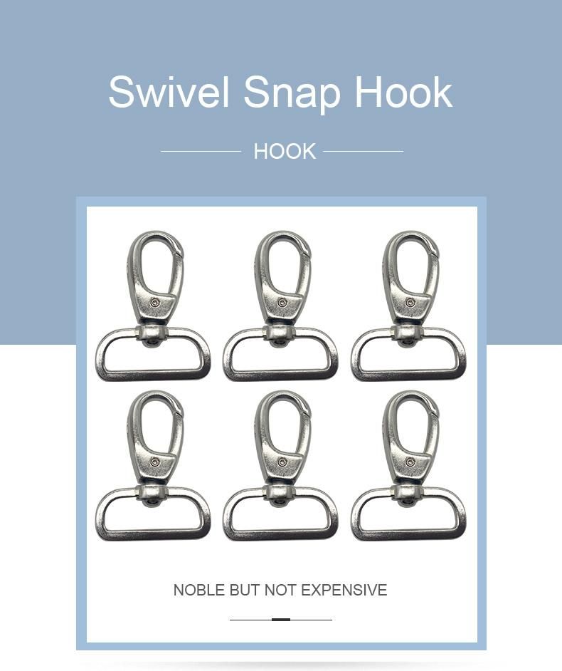 27g Alloy Metal Heavy Swivel Nickel Plated Snap Hook