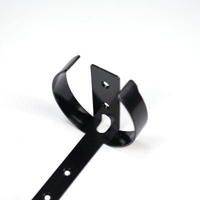 Customized Black Anodized Rustproof Light Metal Shelf Bracket