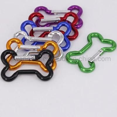 Bone Shape Aluminum Carabiner in Various Colors