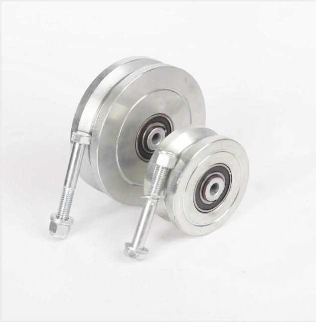 Sliding Door Wheels Heavy Duty Solid Steel V-Groove Casters Wheels for Coffee Table