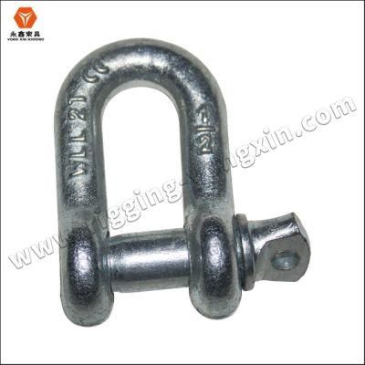 304 Stainless Steel Captive Screw Pin Long D Shackle