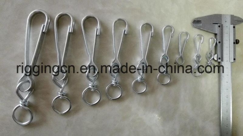 Simplex Hooks with Swivel, Electric Galvanized