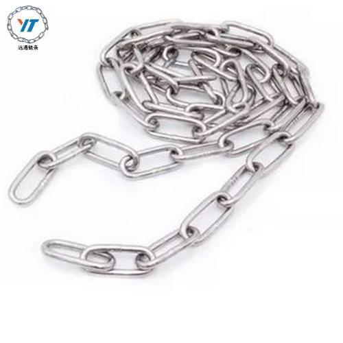 Welded Zinc Plated DIN5685c Long Link Chain