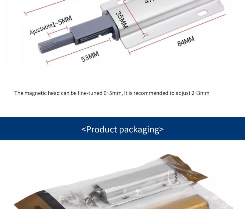 Aircraft Wing Cabinet Door Rebound Device