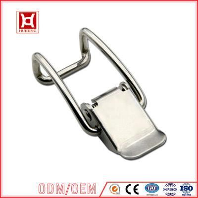 Factory Sales Stainless Steel Spring Latch Toggle Catch Latch/ Steel Metal Cutting Machine Hardware Parts Long Hook Spring Catch Draw Latches