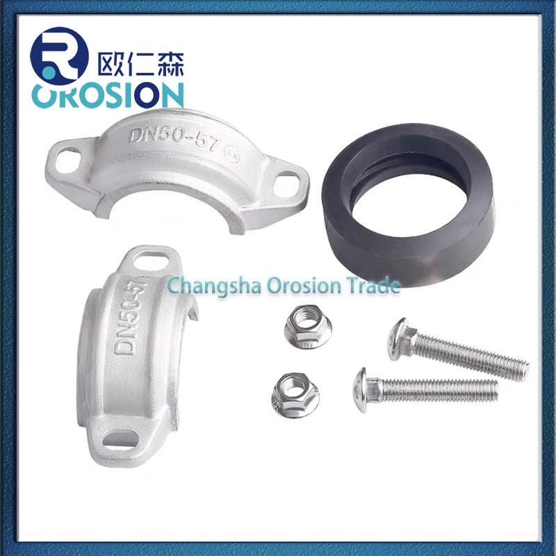 Stainless Steel Grooved Coupling Clamp for Pipe Joining