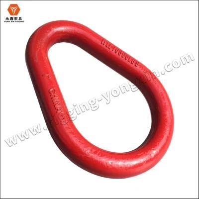 Color Painted Pear Shaped Forged Steel Master Link for Rigging Fitting|Forged Pear Shape Ring Link|Master Link