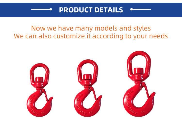 Alloy Steel G80 Clevis Hooks Hoist Eye Crane Clevis Safety Lifting Crane Hook with Latch