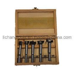 5PCS Wood Working Forstner Bit Set with Wood Box