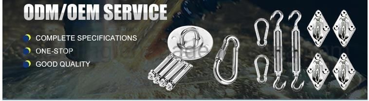 High Quality Custom Anchor Construction Stainless Steel Eye Hook Open Body Turnbuckle Bolt with Hook