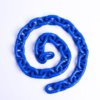 China Manufacturer G80 G100 Alloy Steel 20mn2a Galvanized Blacked En 818 Chain Welded Link Hoist Lifting Chain