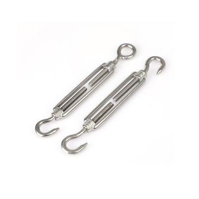 Stainless Steel AISI304 Closed Body Turnbuckles with Eye and Hook M5 Pipe Turnbuckle Bottlescrew