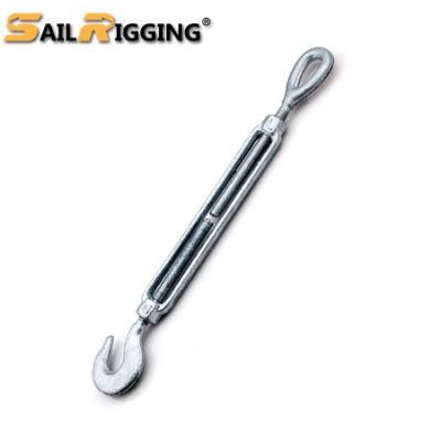 Wholesale Heavy Duty Carbon Steel Drop Forged Galvanized Us Type Wire Rope Large Turnbuckle