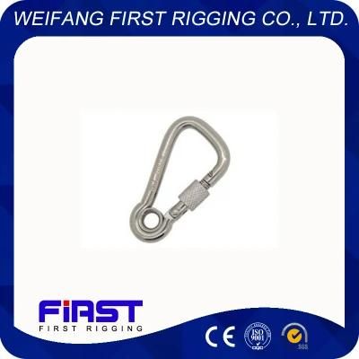 Stainless Steel Oblique Angle Snap Hook with Eye and Screw