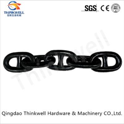 Black Painted Stud Link Anchor Chain for Marine Vessel