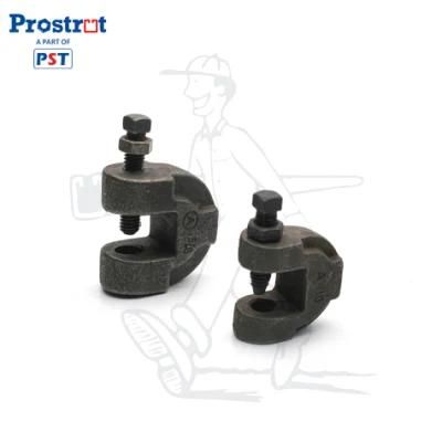 3/8 1/2 C-Clamp with Lock Nut, Malleable Iron