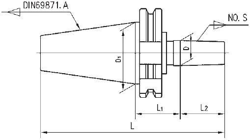 Drill Chuck Arbors for CNC DIN69871 Shank