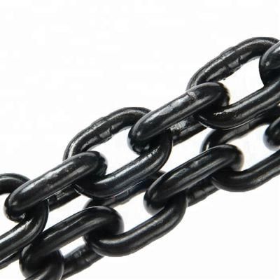 China Manufacturer G80 Industrial Chain Black Alloy Lifting Chain