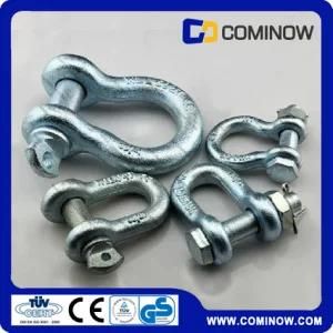Drop Forged Screw Pin Anchor Bow Shackle G209 Us Type Galvanized En13889 Grade a