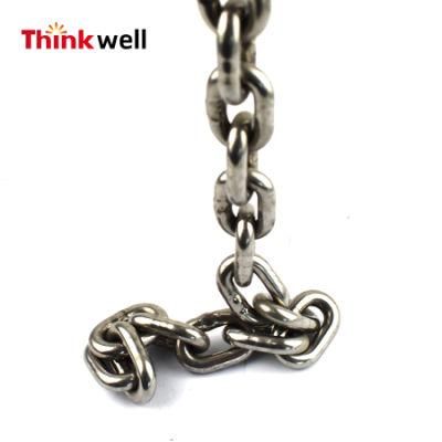 High Quality 10mm SUS304 Us Standard Stainless Steel Link Chain
