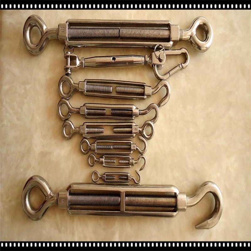 Euro Type Turnbuckle with Eye- Hook in Stainless Steel