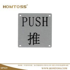 Stainless Steel Indicator Board Plate Number Push or Pull Sign Plate (SPN23)