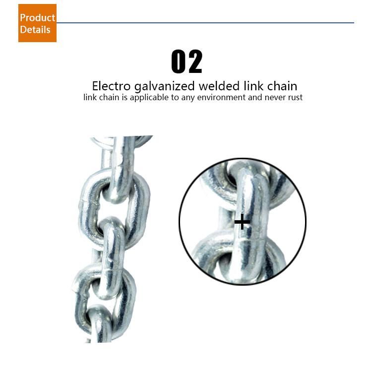 Electric Galvanized Welded Proof Coil Iron Chain U. S. Type Nacm84/90 (G30)