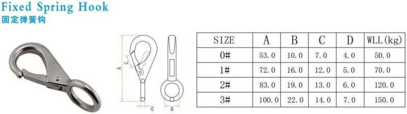 Spring Snap Hook Stainless Steel Material