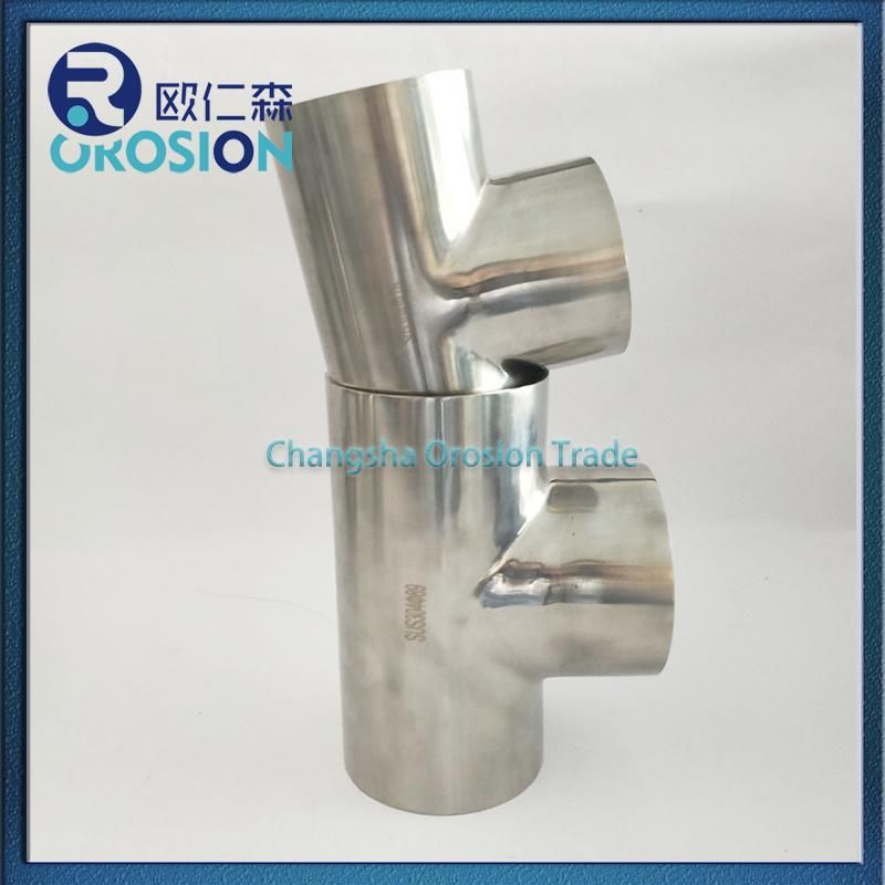 Stainless Steel 4inch Tee/3-Way for Sanitary Grade