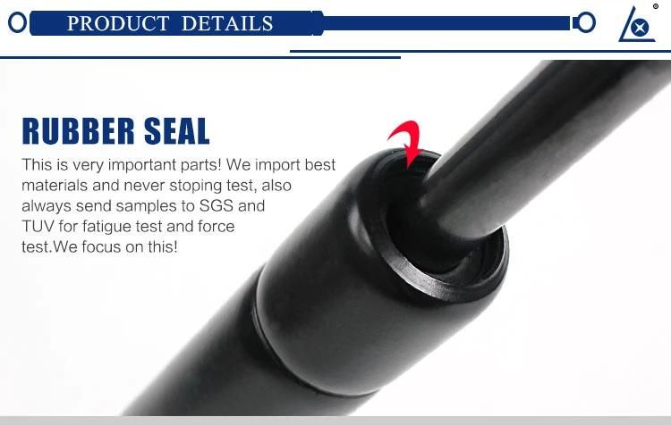 RoHS Gas Spring Gas Strut with PA66 Plastic Ending for Industry