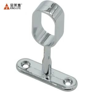 Kingliye Center Support Bracket for Oval Closet Rod. Chrome Finish/ Gold Color Finish Support Fits Oval Wardrobe Tubes