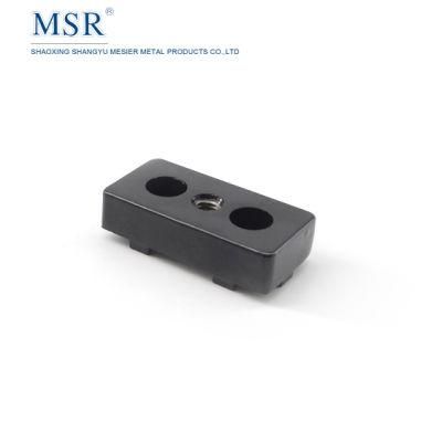 Long Service Life 7025 Die-Cast Zinc Black Powder Cost Zinc Base Plate for Caster and Aluminum Profiles 3060b 4080 4590 6060