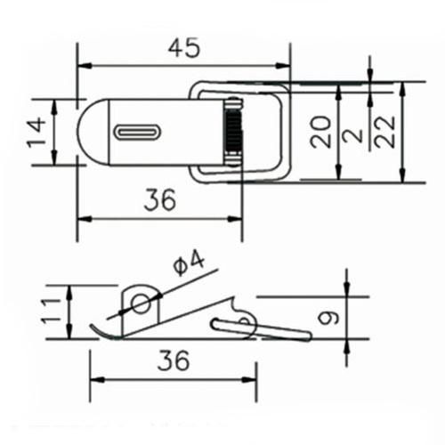 Small Box Toggle Latch/Locks for Electrical Panels