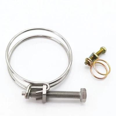 Adjustable Wire Rope Double Wire Quick Release Fitting Hose Clamp