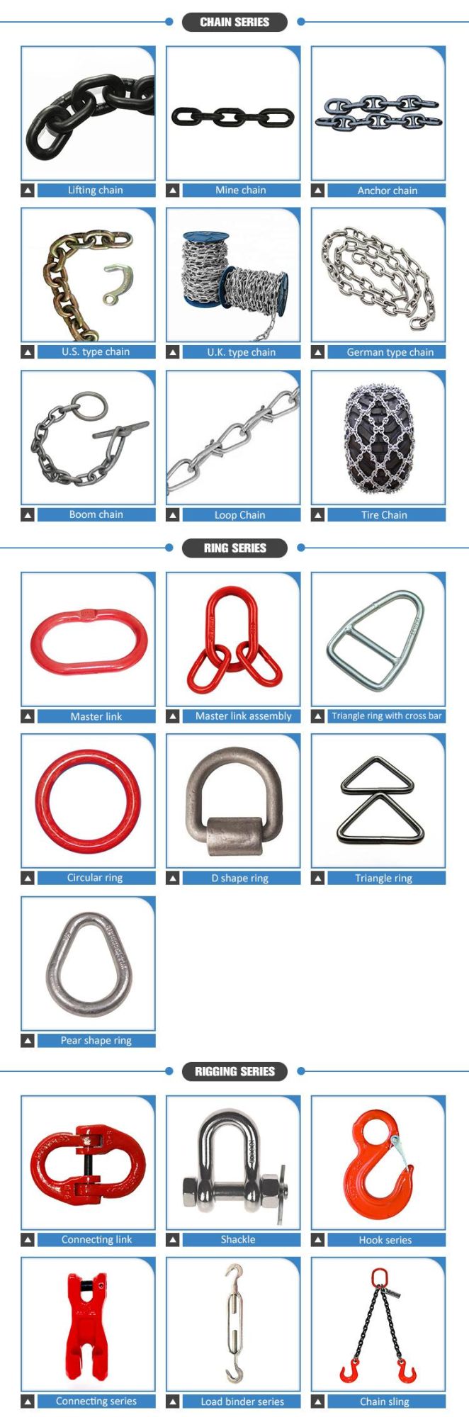 Professional Manufacturer Boom/Anchor/Mine/G80/Link/Alloy Steel/Welded/Lifting/Lift Chain