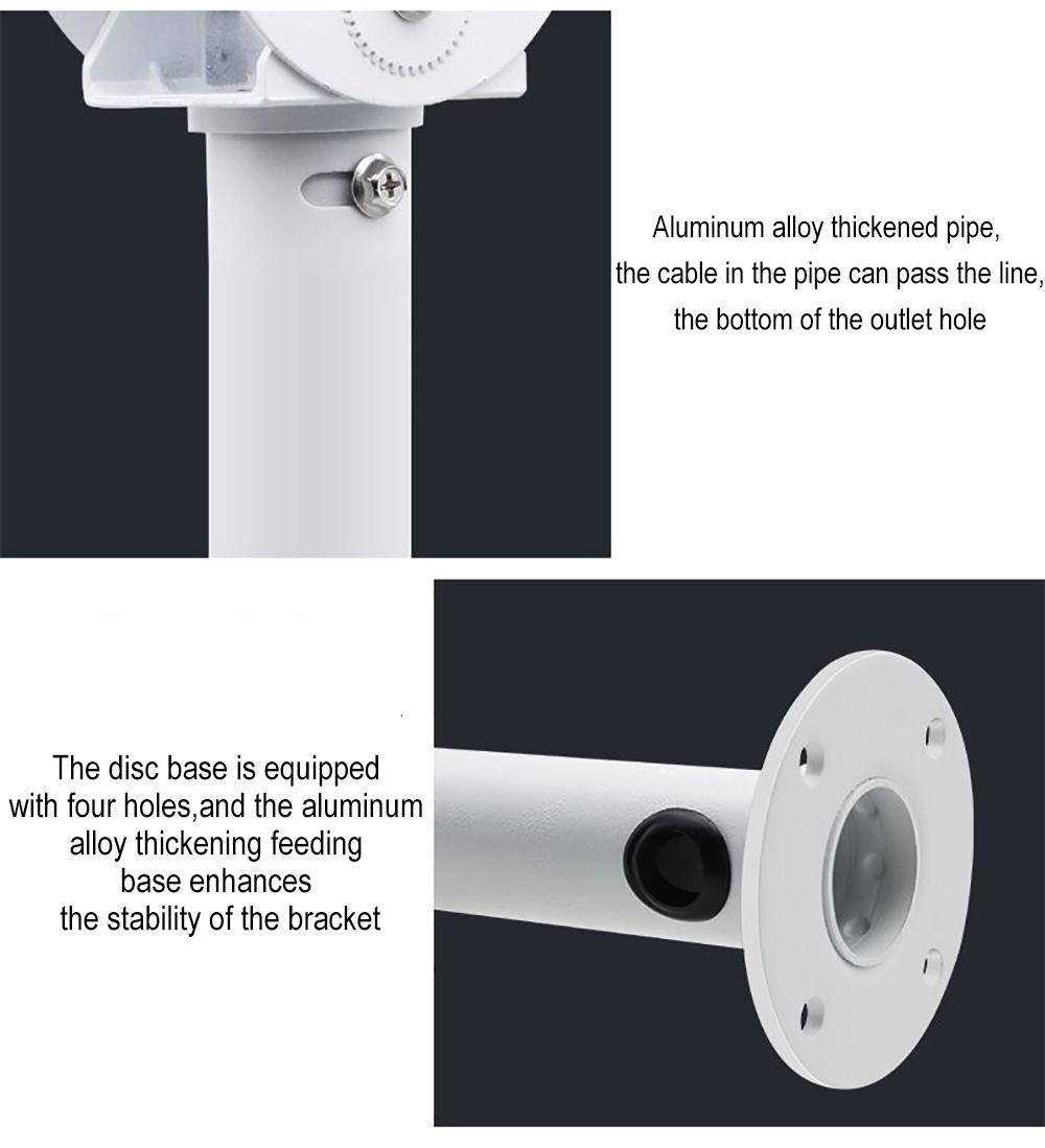 Aluminum I Type Different Lengths Surveillance Mounting CCTV Brackets