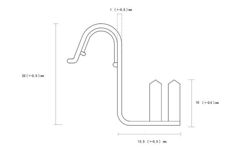 RV-1 Sinuous Spring Anchor Clip with Poly Lining