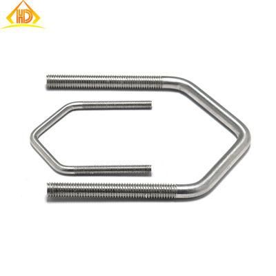 M3 M4 M5 M6 U Type J L I Eye Hook Bolt A2 A4 Carbon Steel Zinc Plated Roof Pipe Bending V Bolt