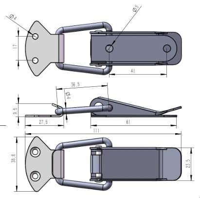 2020 Factory Hot Sale New Design Stainless Steel Toggle Latch