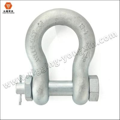 Lifting Accessories Steel 20 Ton Bolt Shackle for Heavy Industry
