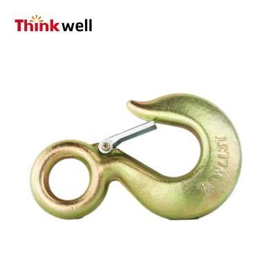 S320 Red Painted Forging Eye Hook with Latch